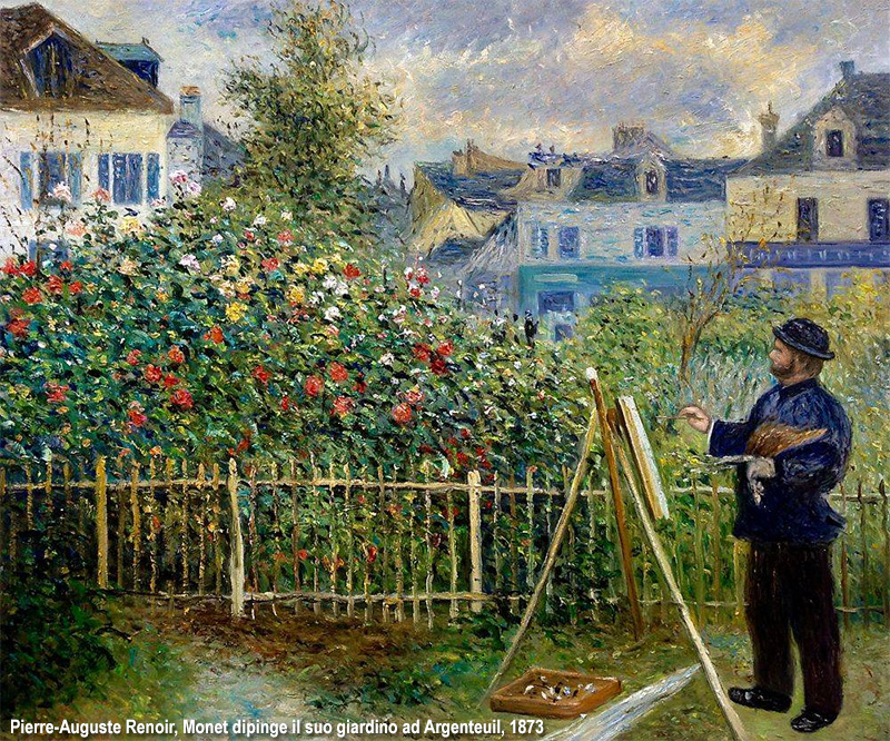 Renoir dipinge Monet che dipinge