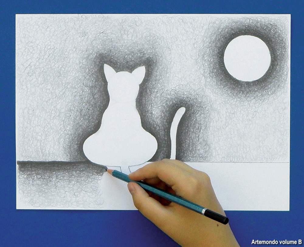 disegnare una sagoma di gatto