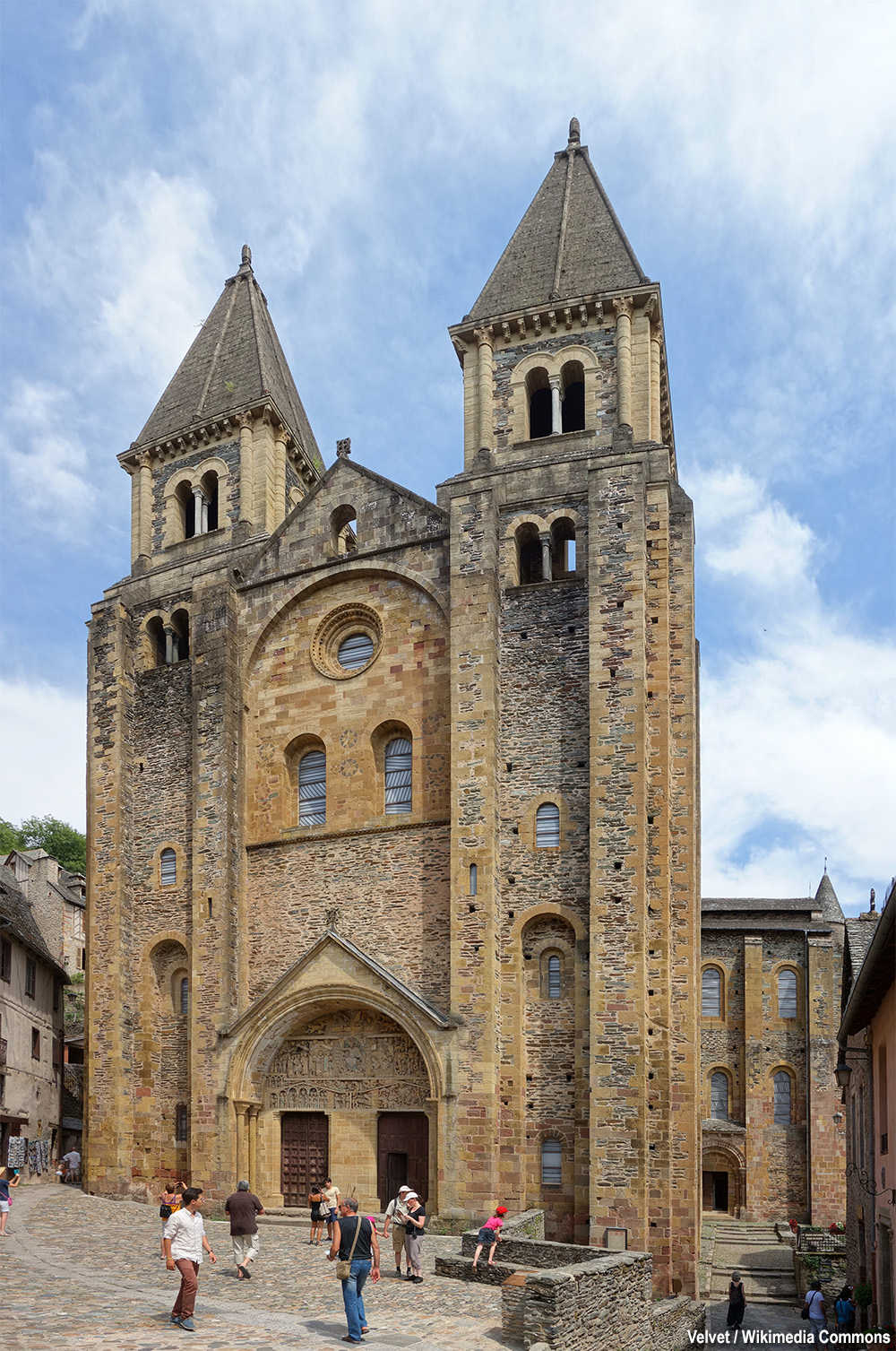 facciata della chiesa di Sainte Foy