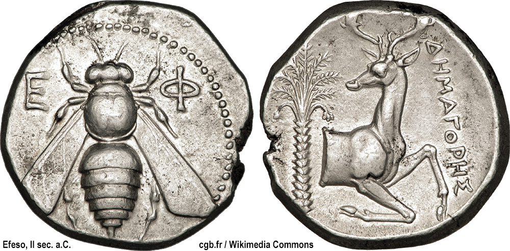 moneta di Efeso con ape