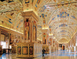 affreschi nella Biblioteca Vaticana