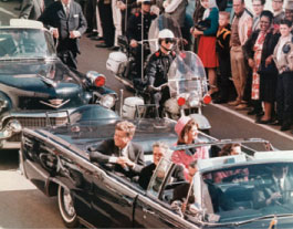 foto di J. F. Kennedy a Dallas prima dell'omicidio